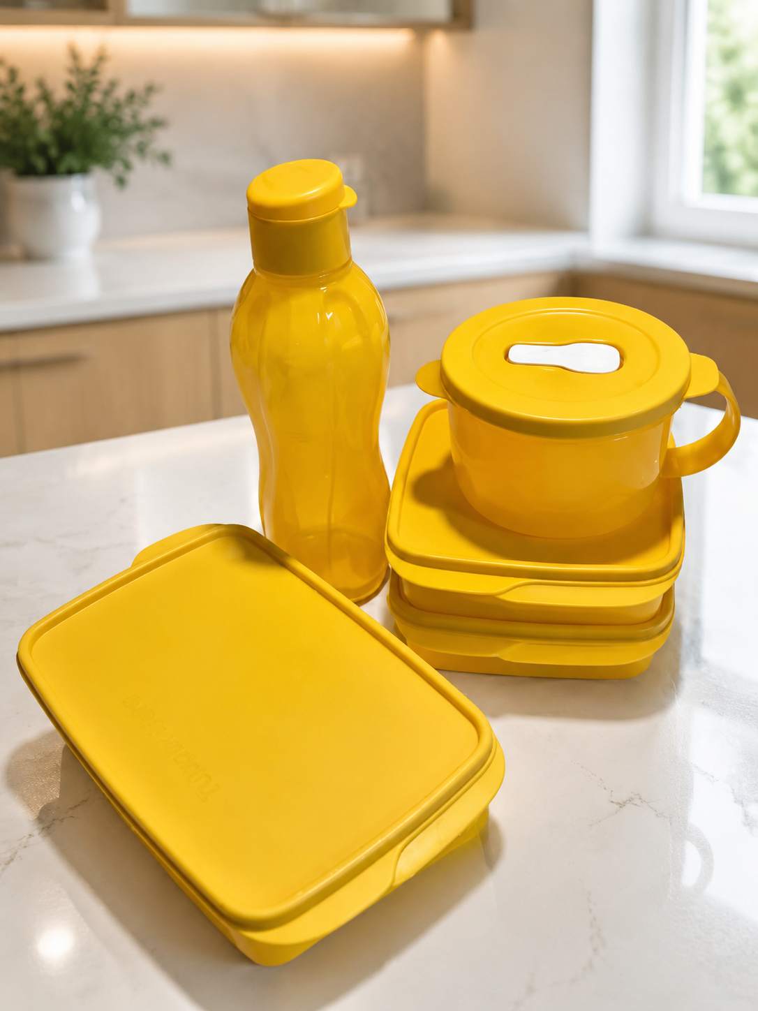 Ensemble repas jaune – Collection Soleil