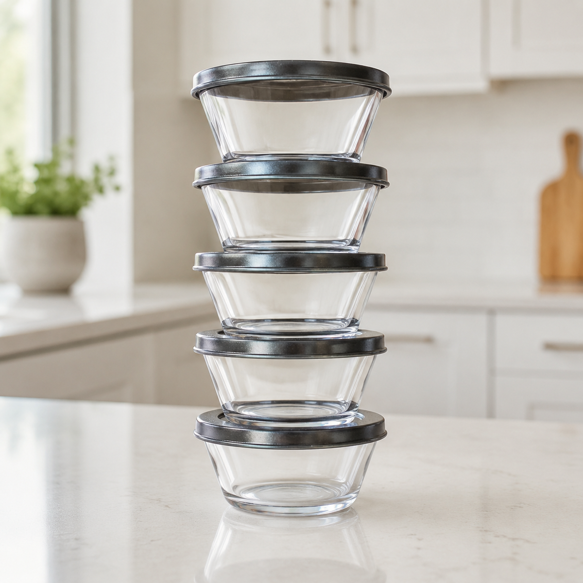 Ensemble de 5 bols Élégance Claire Tupperware
