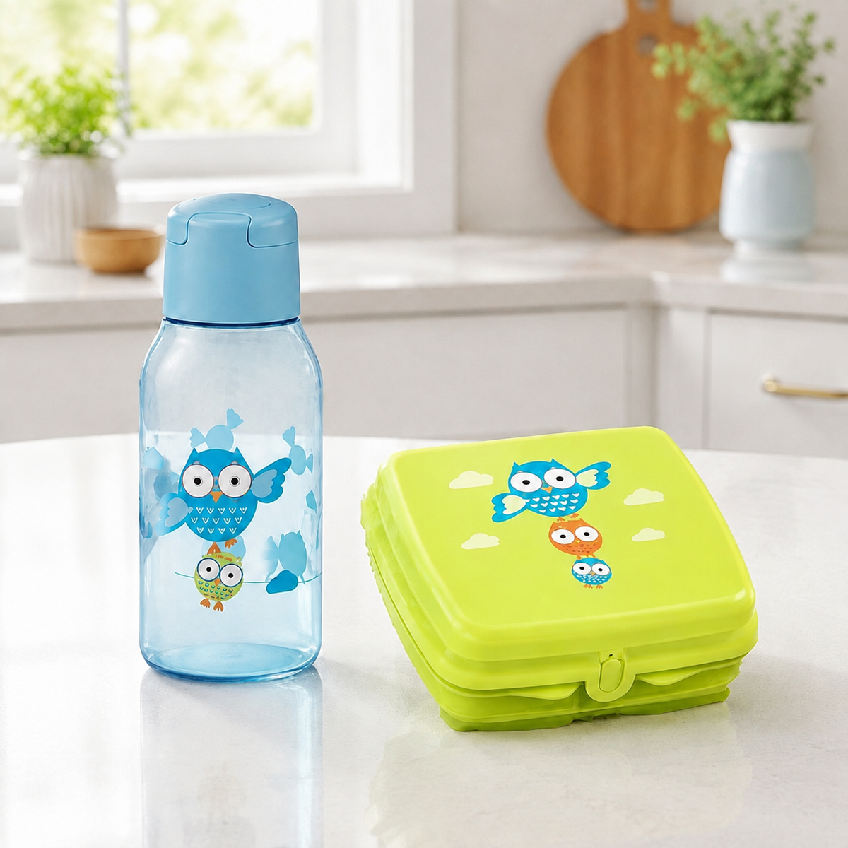 Ensemble collation Hiboux Tupperware