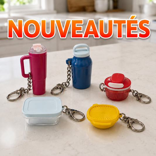 Porte-clés miniatures Tupperware exclusifs 🌟
