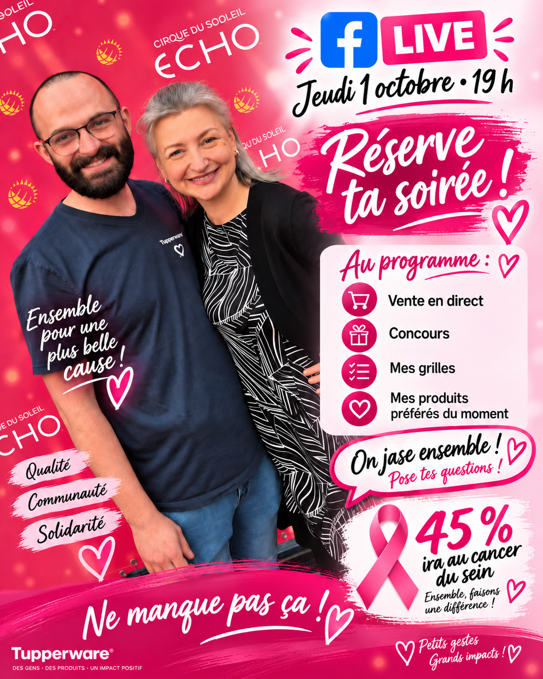 J’ai une admiration immense pour Tupperware Julie Chayer.  Son parcours, sa force et surtout sa résilience...