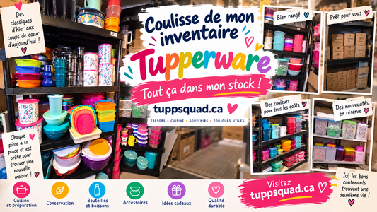 Dans les coulisses de mon inventaire Tupperware 🌈