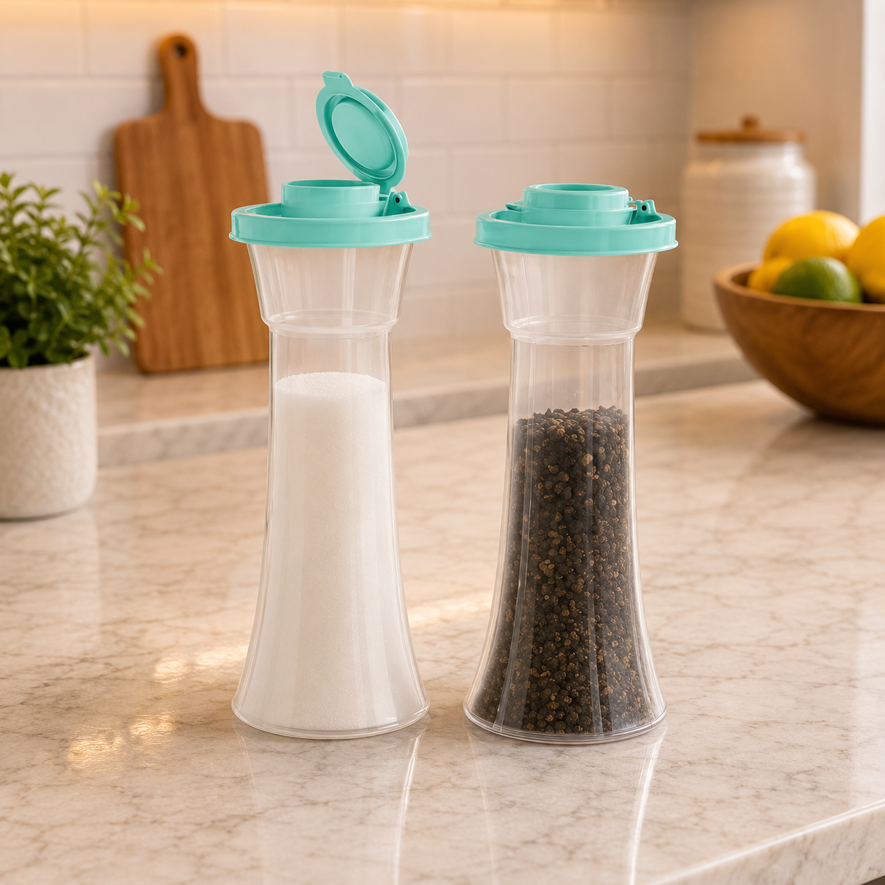 🧂 Large Tupperware Salt and Pepper Shakers