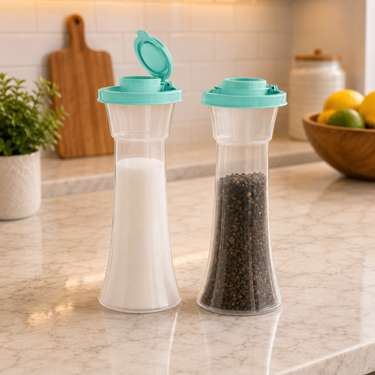 🧂 Large Tupperware Salt and Pepper Shakers