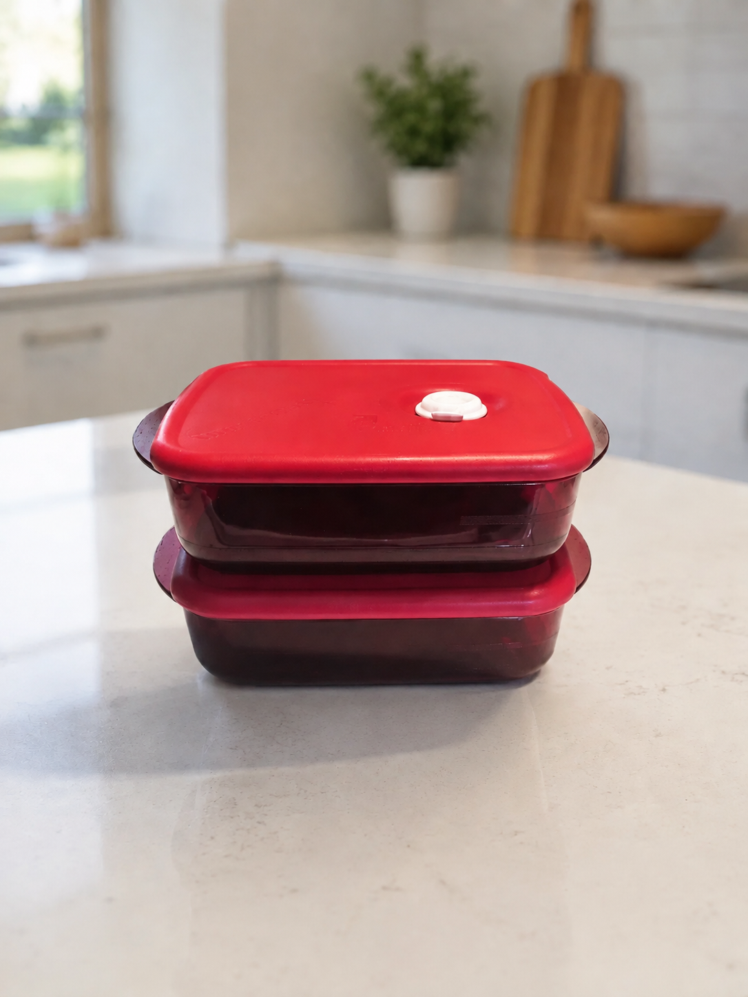 Chof-é-sert rouge carré – Tupperware