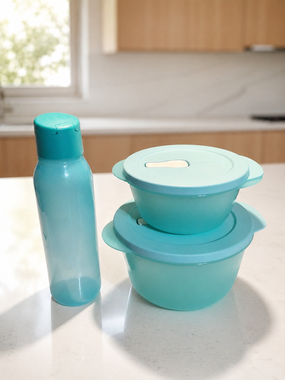 Ensemble repas turquoise