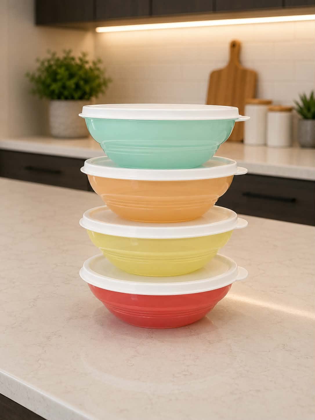 Ensemble de 4 bols Servalier® – Couleurs pastel
