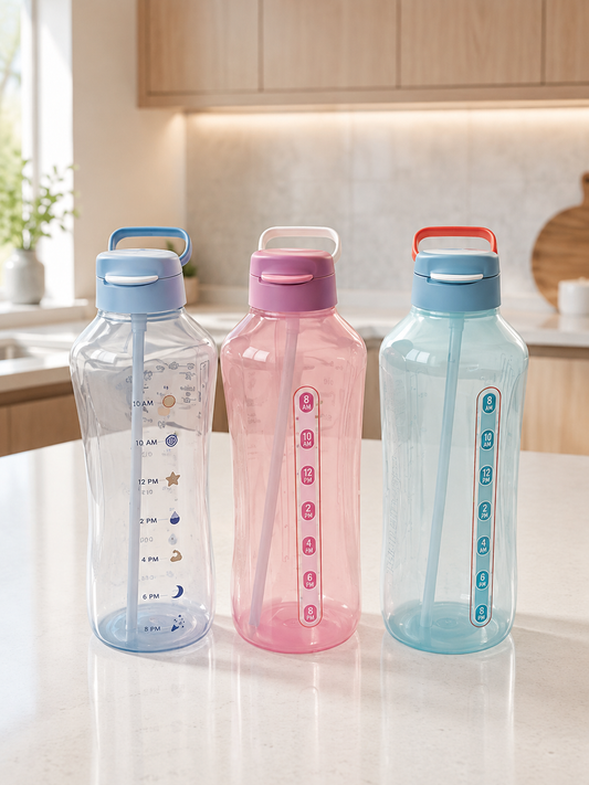 💧 Bouteilles d’hydratation avec indicateur d’heure 2L 💧
