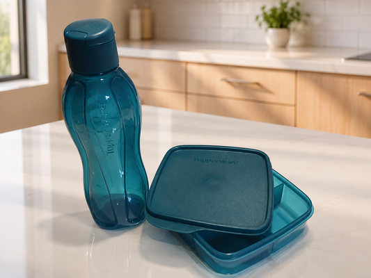 💙 Ensemble lunch bleu sarcelle Tupperware 💙