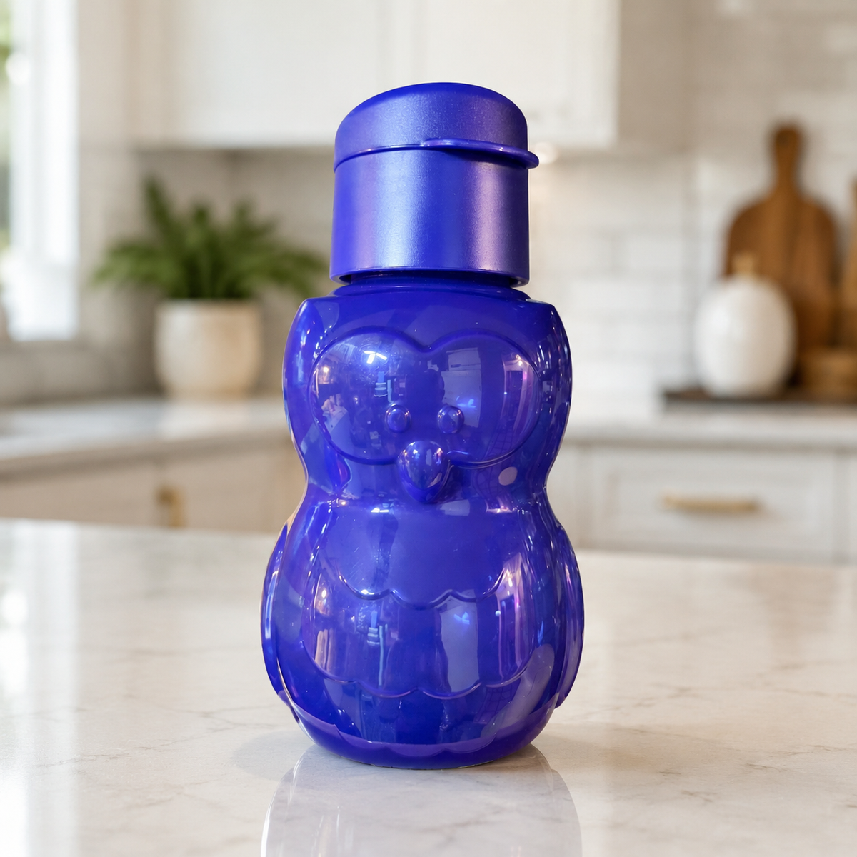 Bouteille Éco pour enfants – Hibou mauve