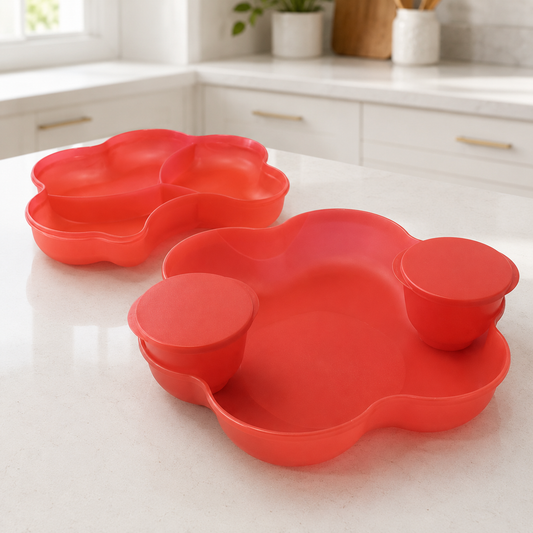 Ensemble de service Marguerite Tupperware – rouge