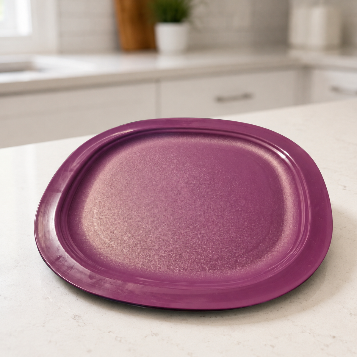 Assiettes Tupperware colorées