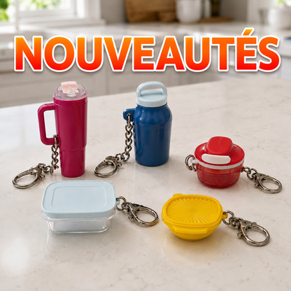 Porte-clés miniatures Tupperware exclusifs 🌟